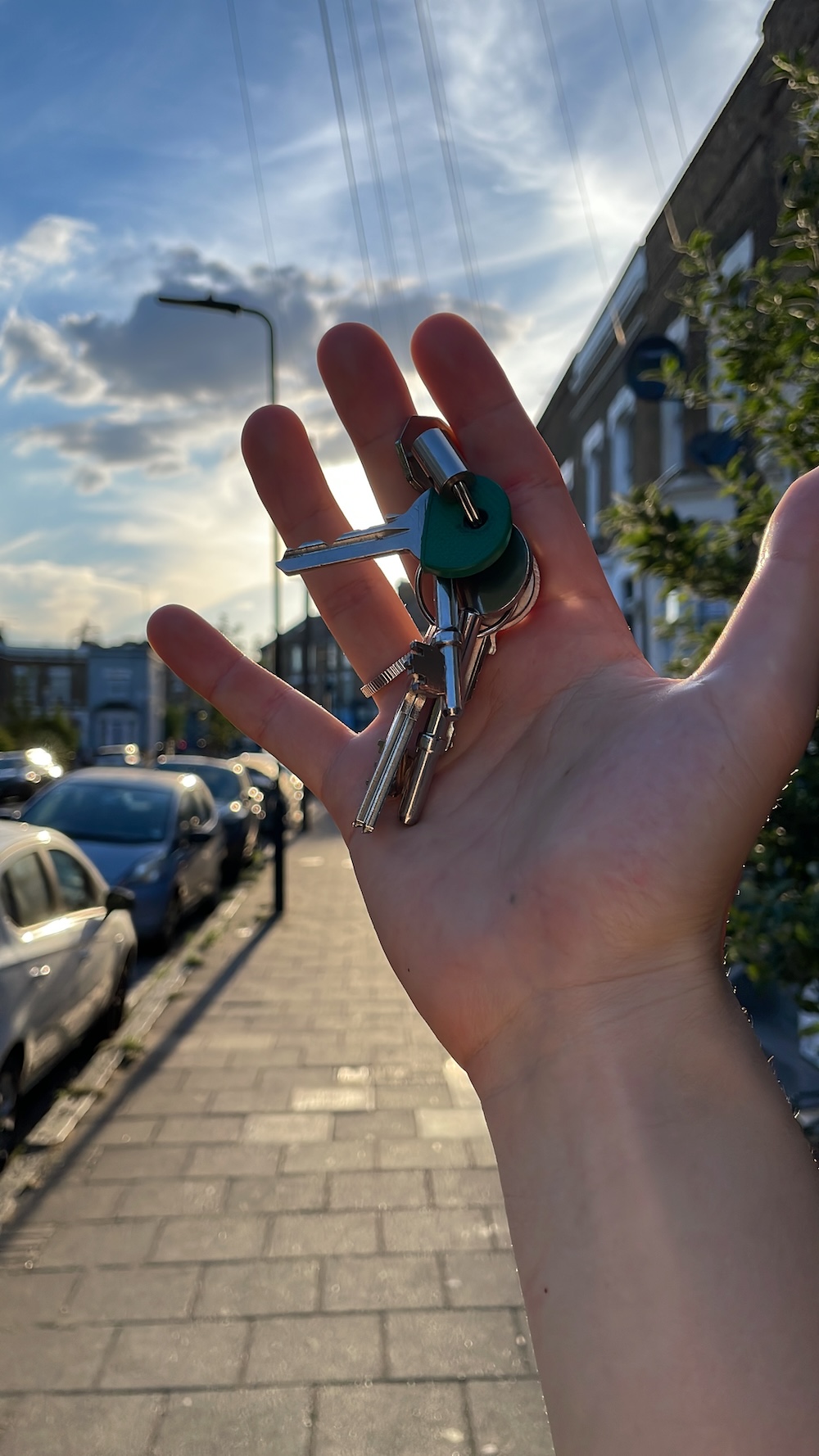 Keys to my first flat in London. I guess you gotta celebrate small wins.